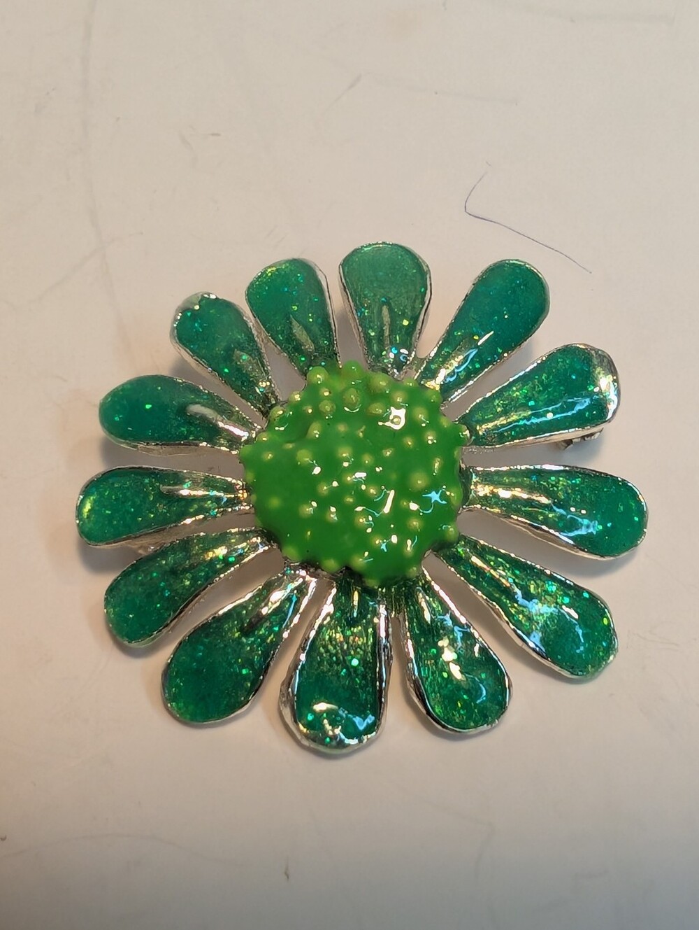 Vintage brooch around 1960s or 1970s enamel